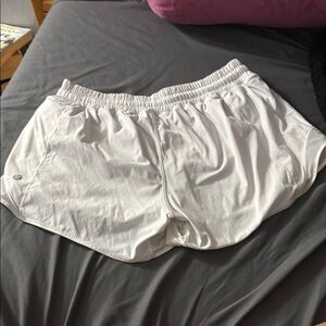 Lululemon Athletica White Athletic Shorts